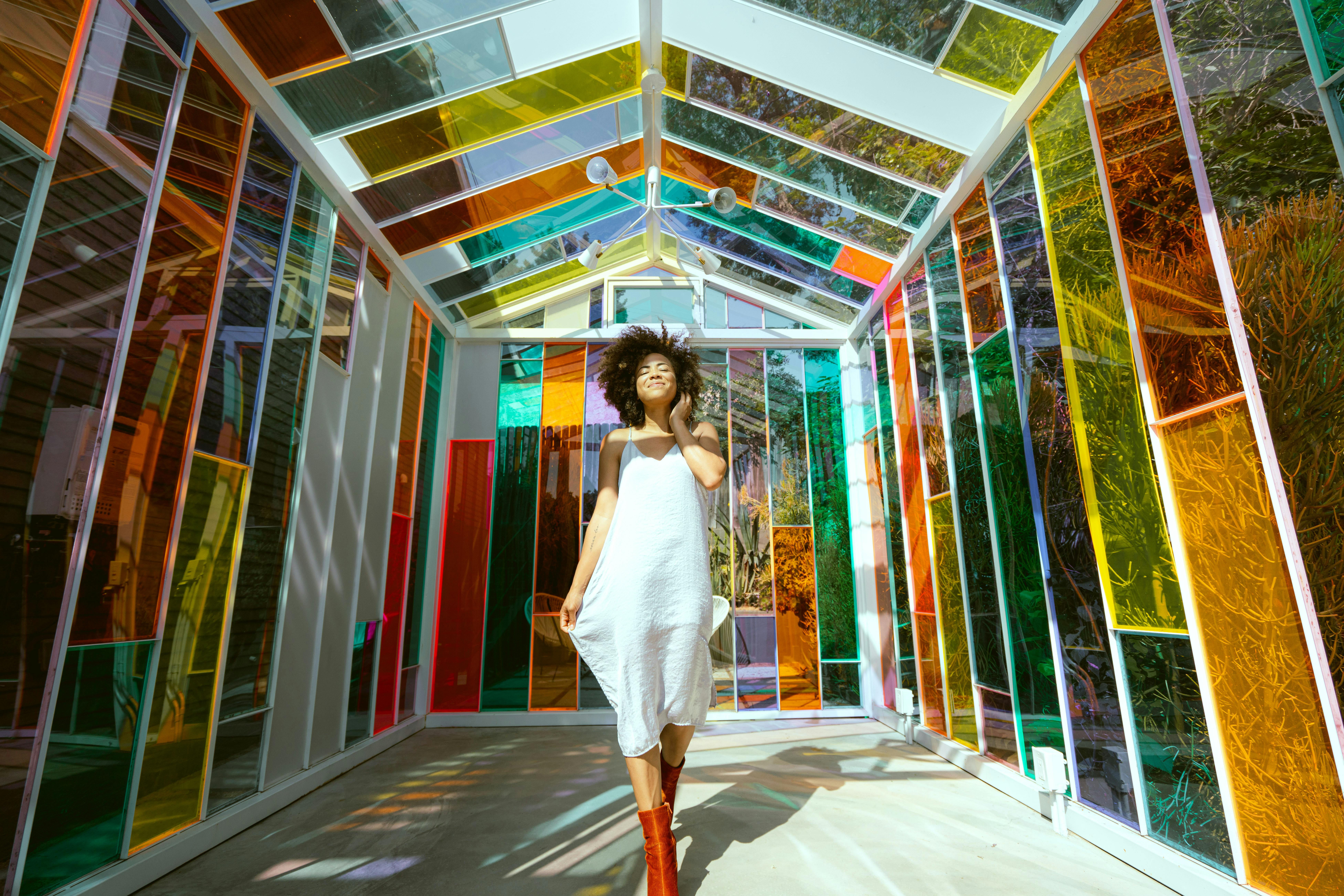 stained glass greenhouse